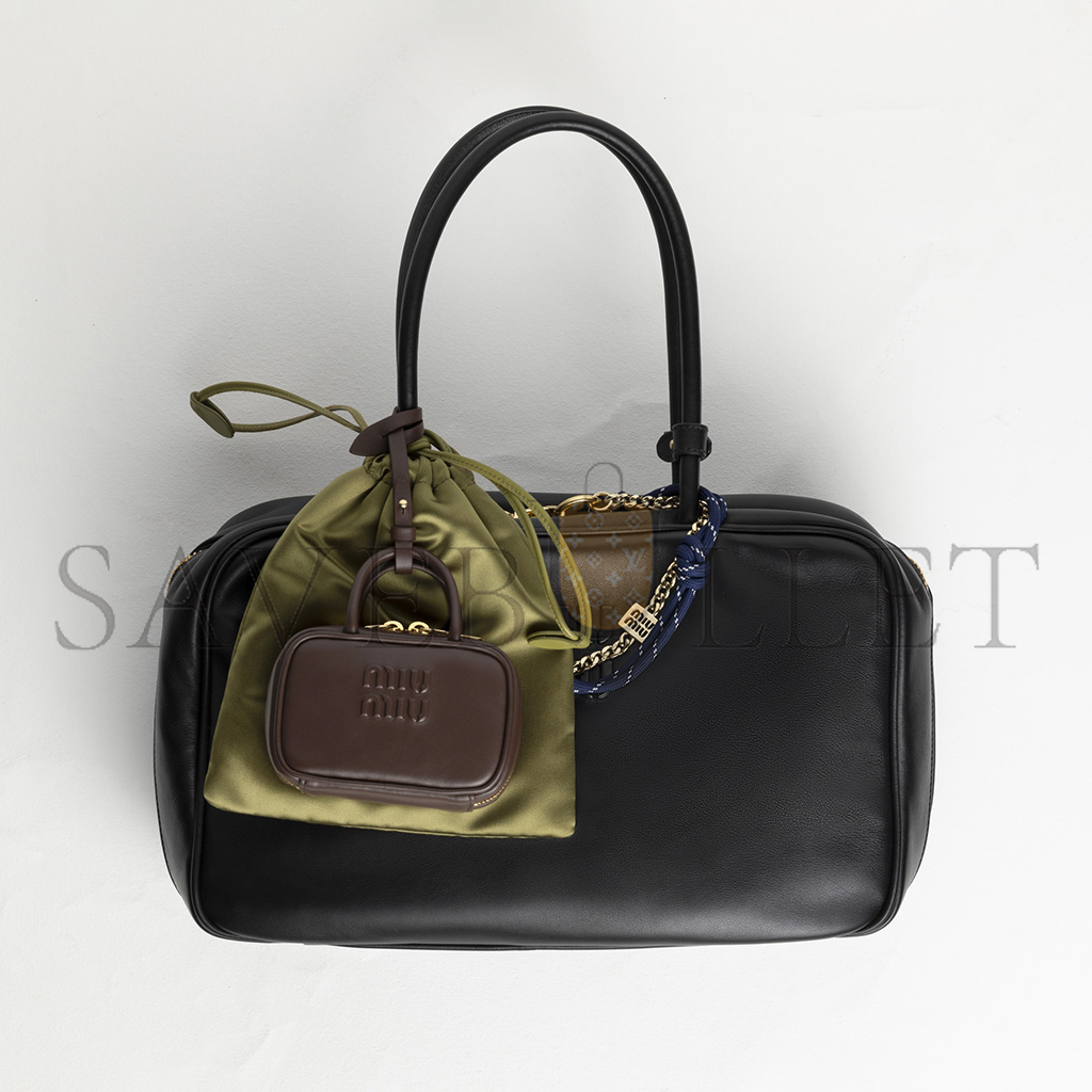 MIUMIU LEATHER MICRO BAG 5NR036 (11*7*4cm)